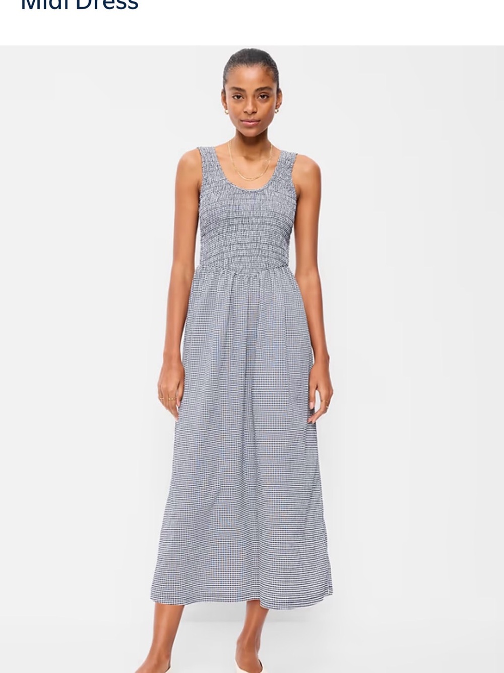 Old Navy Smoked Bodice Midi Dress